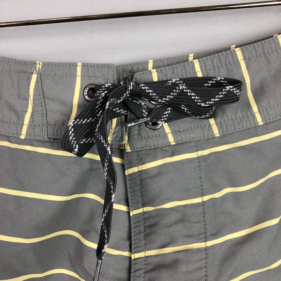 Patagonia SwimSuit Shorts Striped Gray 34 - Picture 4 of 6